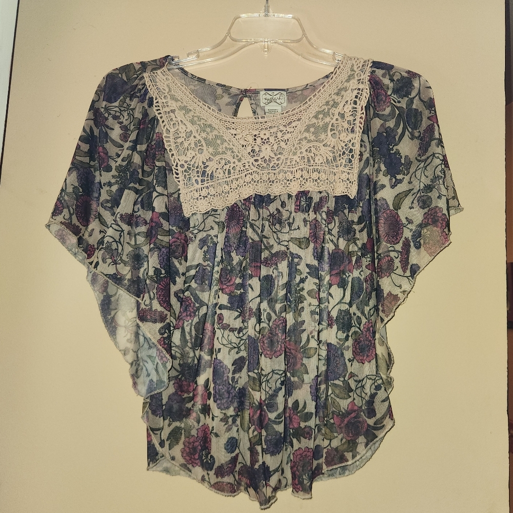 Floral Lace Women's Top